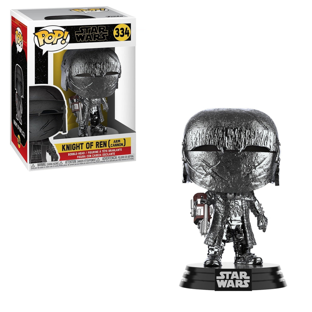 Funko Pop! Star Wars: Episode VIII Rise of Skywalker Knight of Ren with Arm Cannon (Hematite Chrome) #334