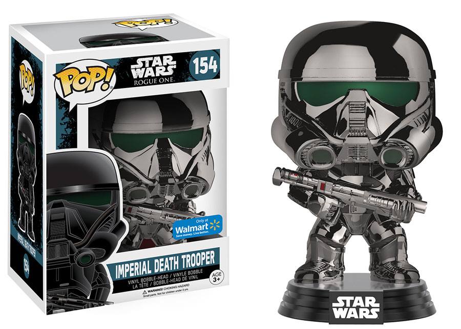 Funko Pop! Star Wars Rogue One Imperial Death Trooper Chrome Exclusive #154