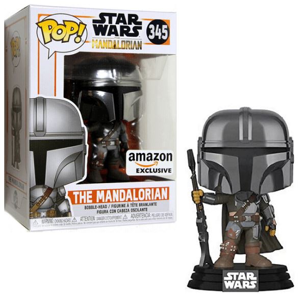 Funko Pop! Star Wars The Mandalorian (Chrome) Exclusive #345