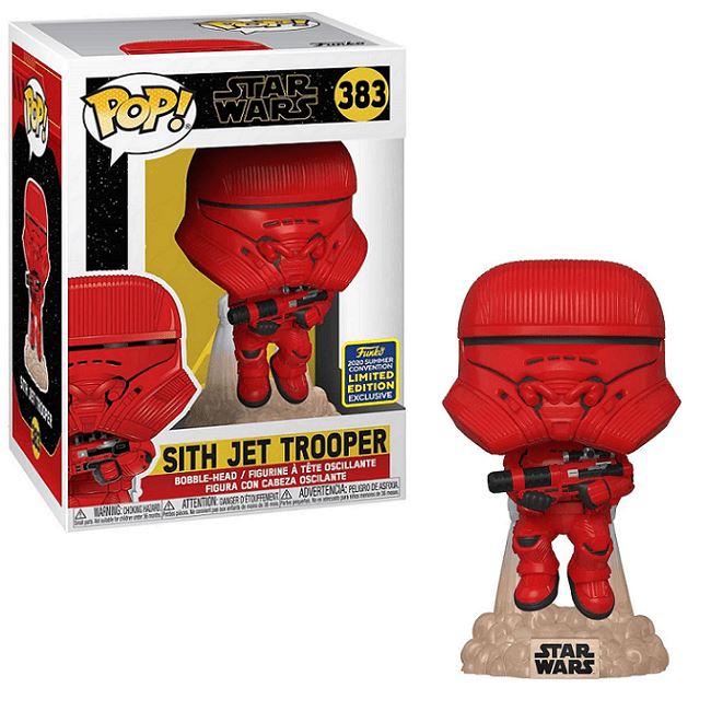 Funko Pop! Star Wars The Rise of Skywalker Sith Jet Trooper (Flying) Summer Convention Exclusive #383