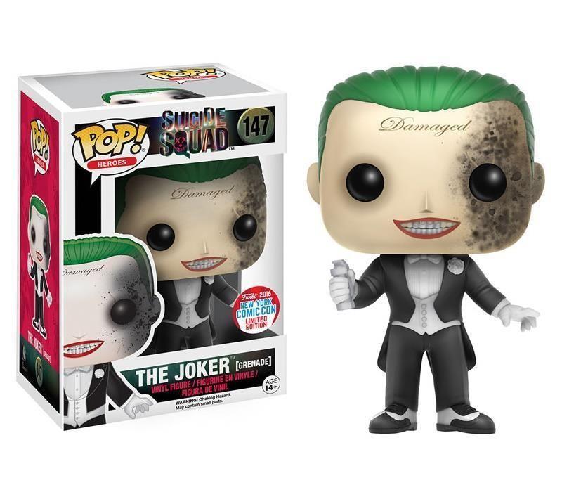 Funko Pop! Suicide Squad The Joker (Grenade) NYCC Exclusive (Official Sticker) #147