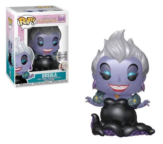 Funko Pop! The Little Mermaid Metallic Ursula with Eels Summer Expo Exclusive #568