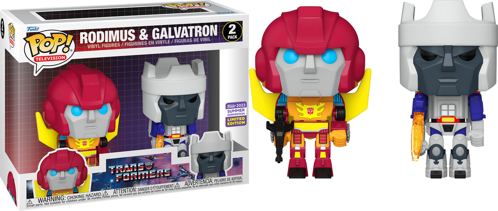 Funko Pop! Transformers Rodimus and Galvatron Summer Convention Exclusive 2 Pack