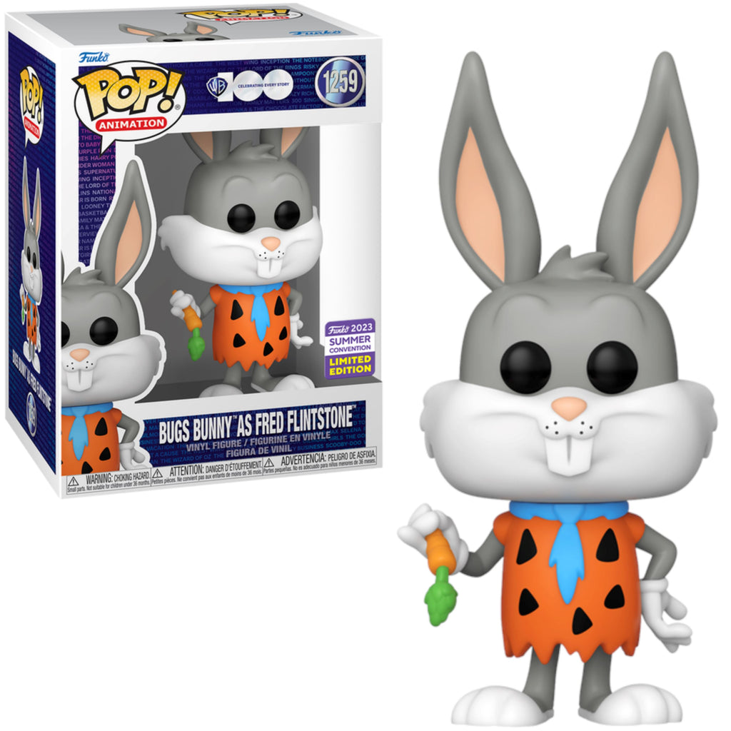 Funko Pop! WB 100 Bugs Bunny as Fred Flintstone Summer Convention Exclusive #1259