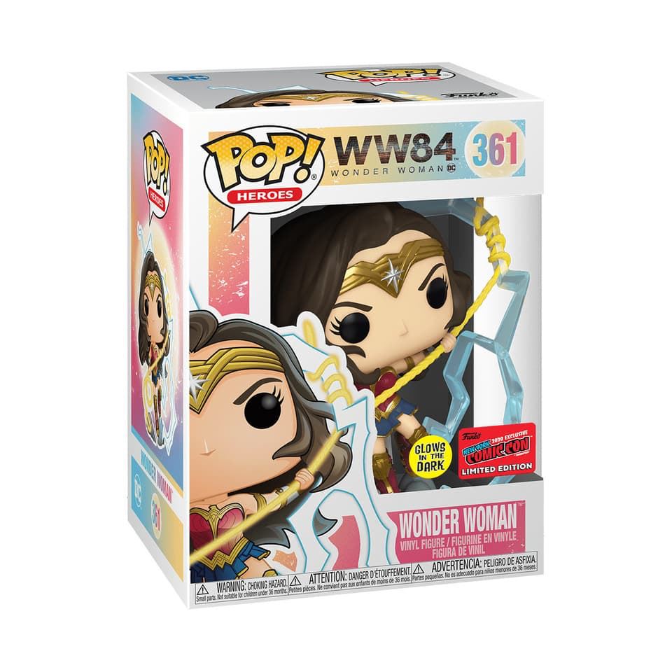 Funko Pop! Wonder Woman 84 Glow in the Dark (NYCC Official Sticker) Exclusive #361