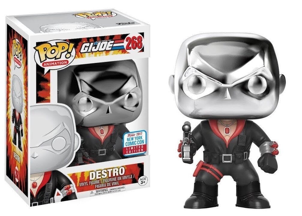 G.I. Joe Destro NYCC (Official Sticker) Exclusive Funko Pop! #268