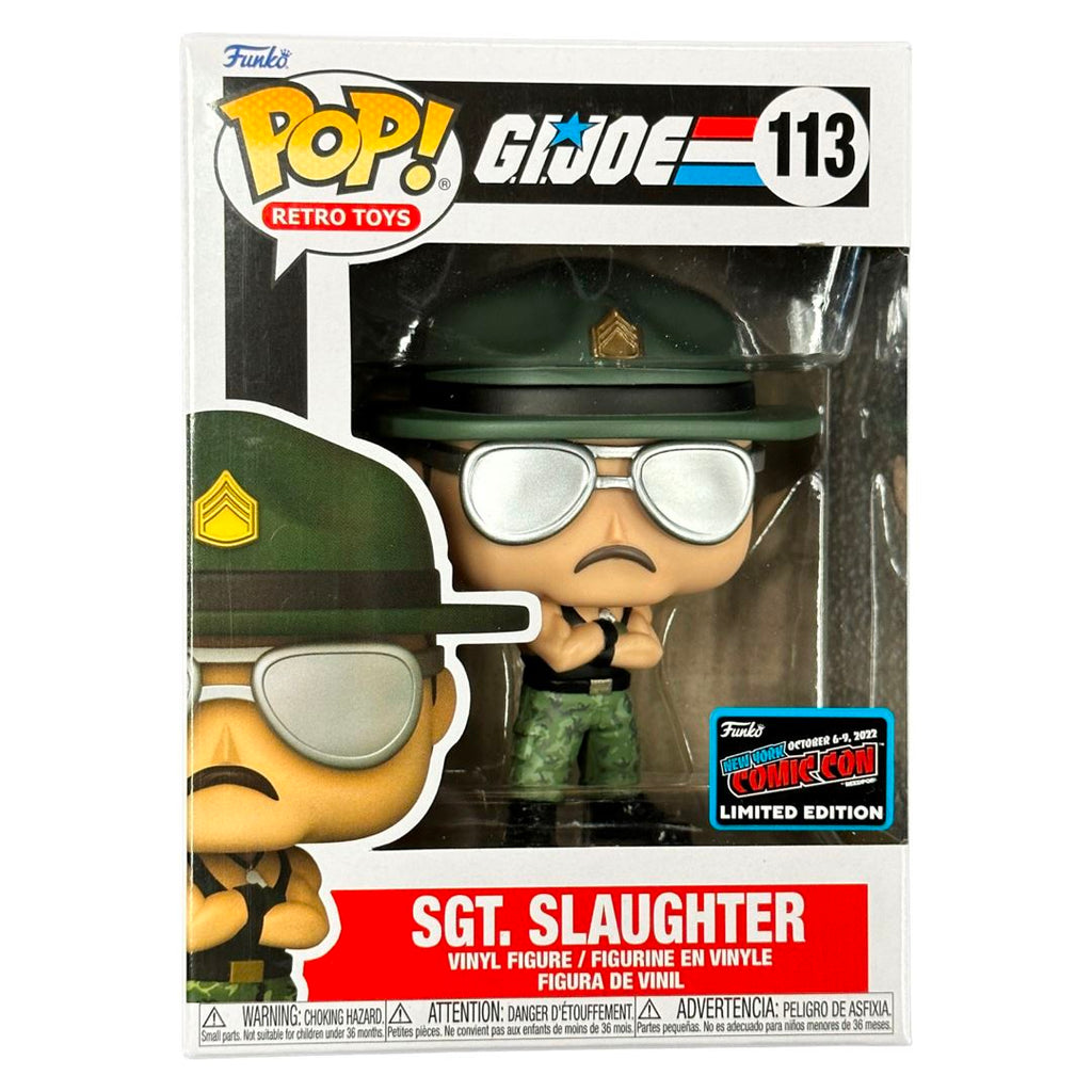 G.I. Joe Sgt. Slaughter NYCC (Official Sticker) Exclusive Funko Pop! #113