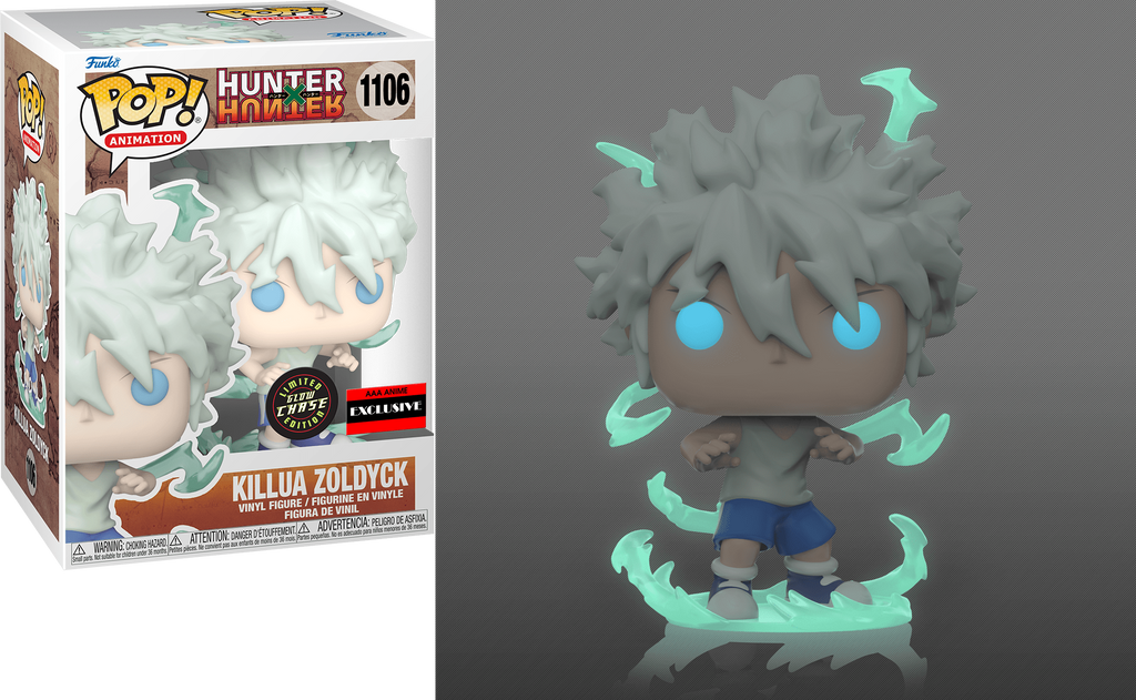 Hunter x Hunter Killua Zoldyck (Godspeed) Glow Chase Exclusive Funko Pop #1106