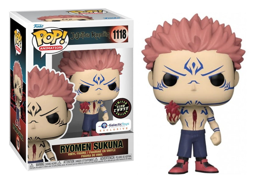 Jujutsu Kaisen Ryomen Sukuna (w/ Heart)) Glow Chase Exclusive Funko Pop! #1118 