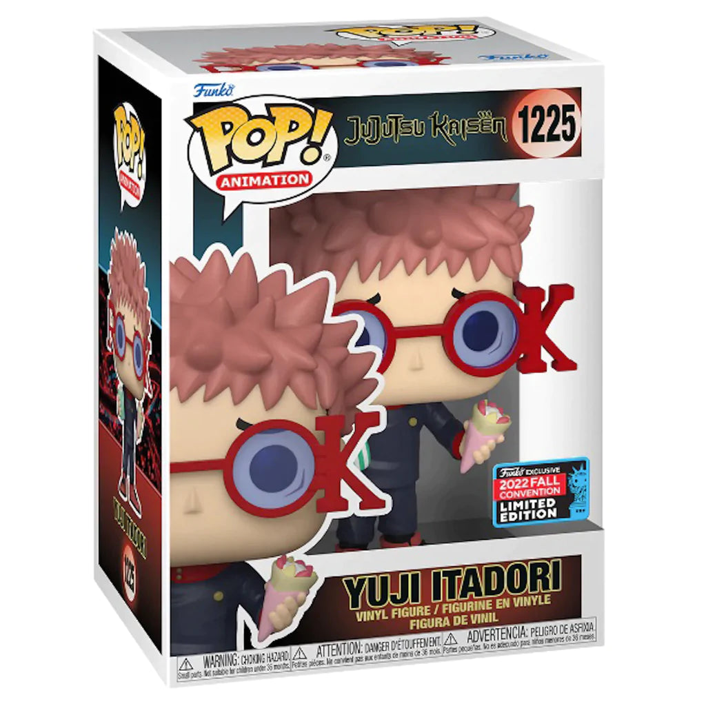 Jujutsu Kaisen Yuji Itadori with Glasses Fall Convention Exclusive Funko Pop! #1225