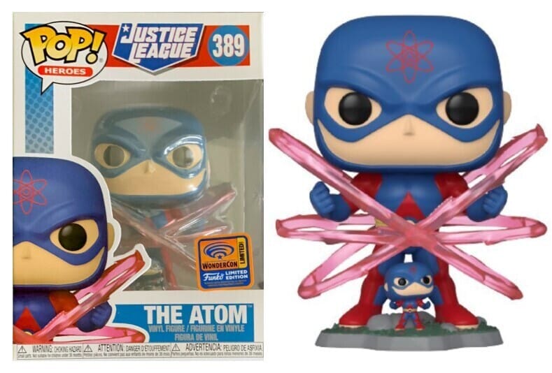 Justice League The Atom Wondercon Exclusive (Official Sticker) Funko Pop! #389