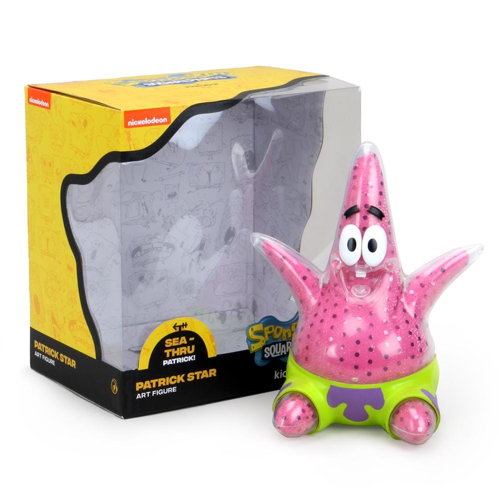 Kidrobot Spongebob Squarepants Patrick Star (Sea-Thru) 8 Inch Art Figure