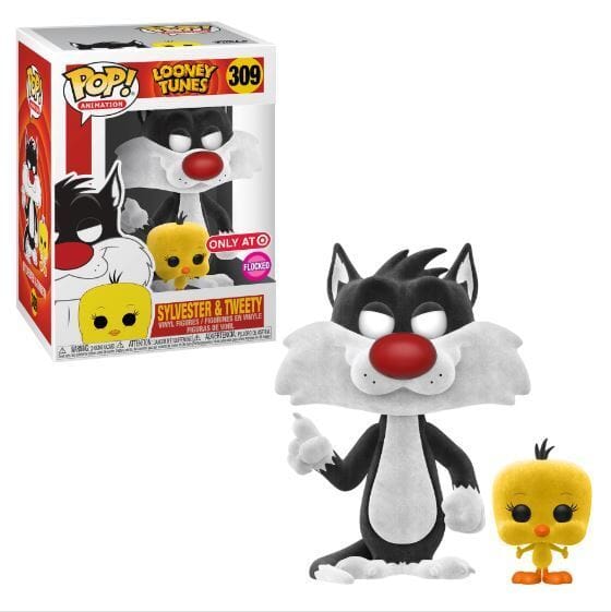 Looney Tunes Sylvester & Tweety Flocked Exclusive Funko Pop! #309