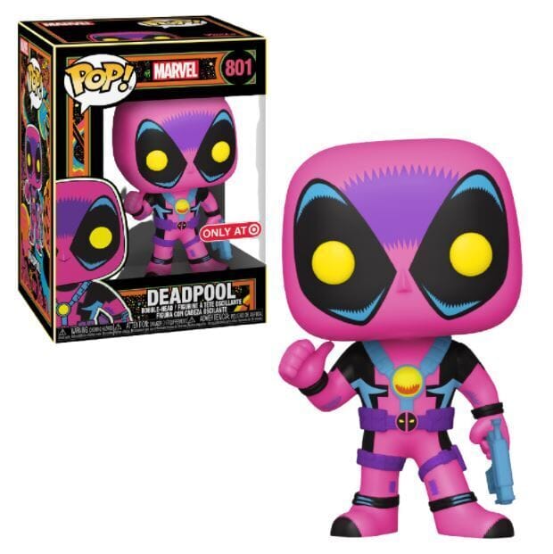 Marvel Deadpool Black Light Exclusive Funko Pop! #801