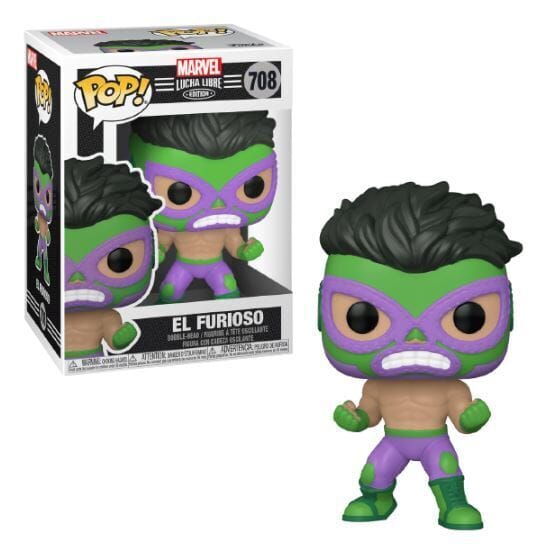 Marvel Luchadores Libre El Furioso (Hulk) Funko Pop! #708