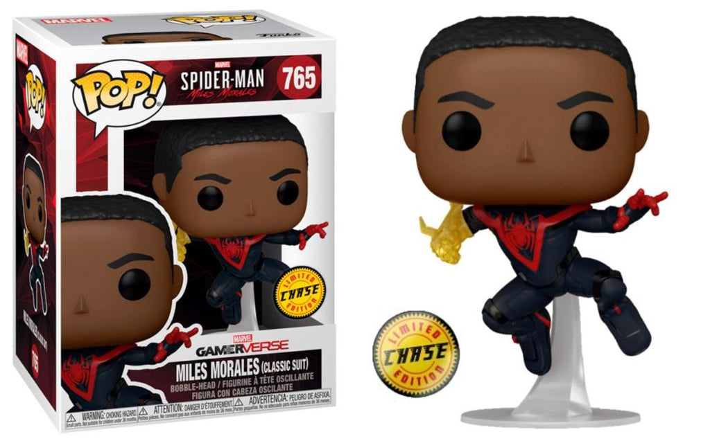 Marvel Spider-Man Miles Morales (Classic Suit) Unmasked Chase Funko Pop! #765