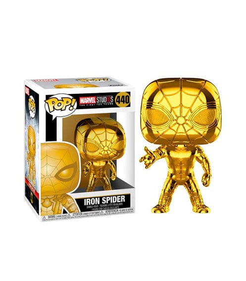 Marvel Studio's 10th Anniversary Iron Spider Gold Chrome Funko Pop! #440