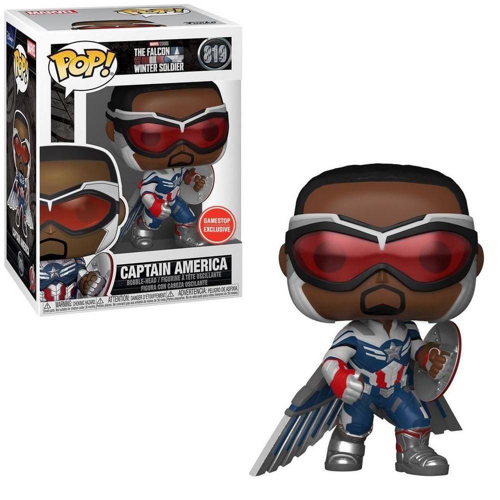 Marvel The Falcon and the Winter Soldier Captain America (Action Pose) Exclusive Funko Pop! #819