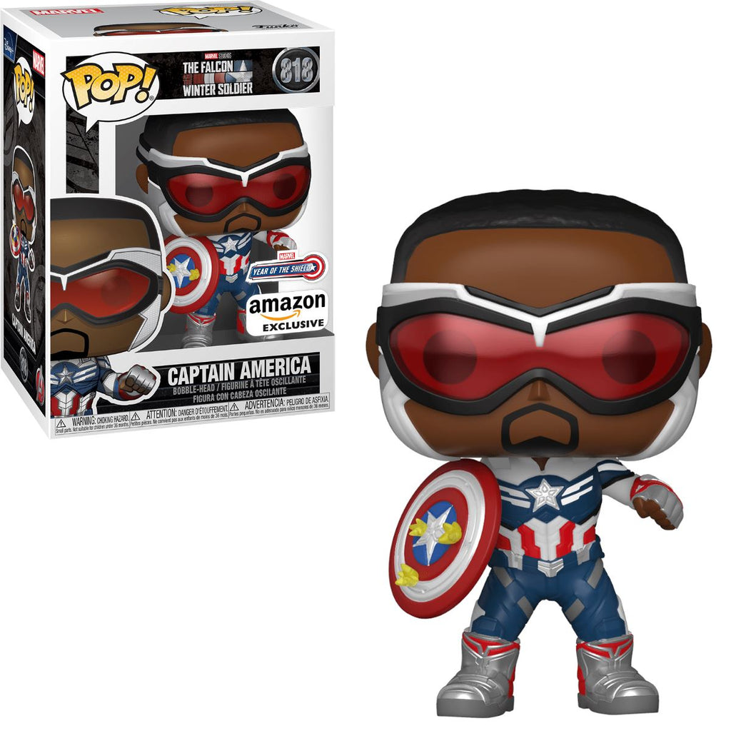 Marvel The Falcon and the Winter Soldier Captain America (Sam Wilson) Year of the Shield Exclusive Funko Pop! #818