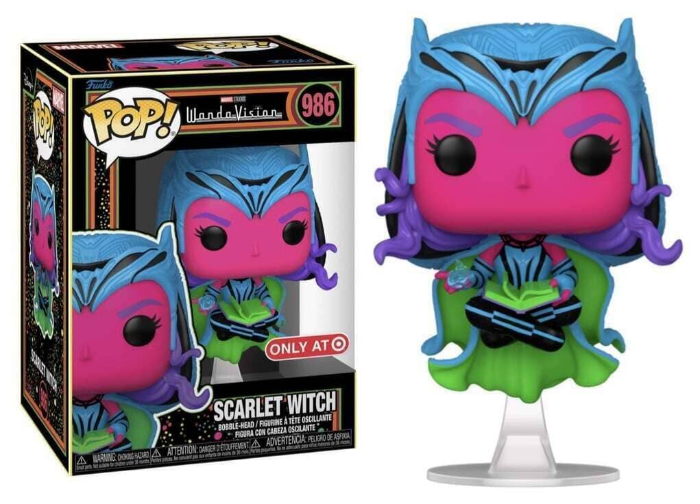 Marvel WandaVision Scarlet Witch Blacklight Exclusive Funko Pop! #986