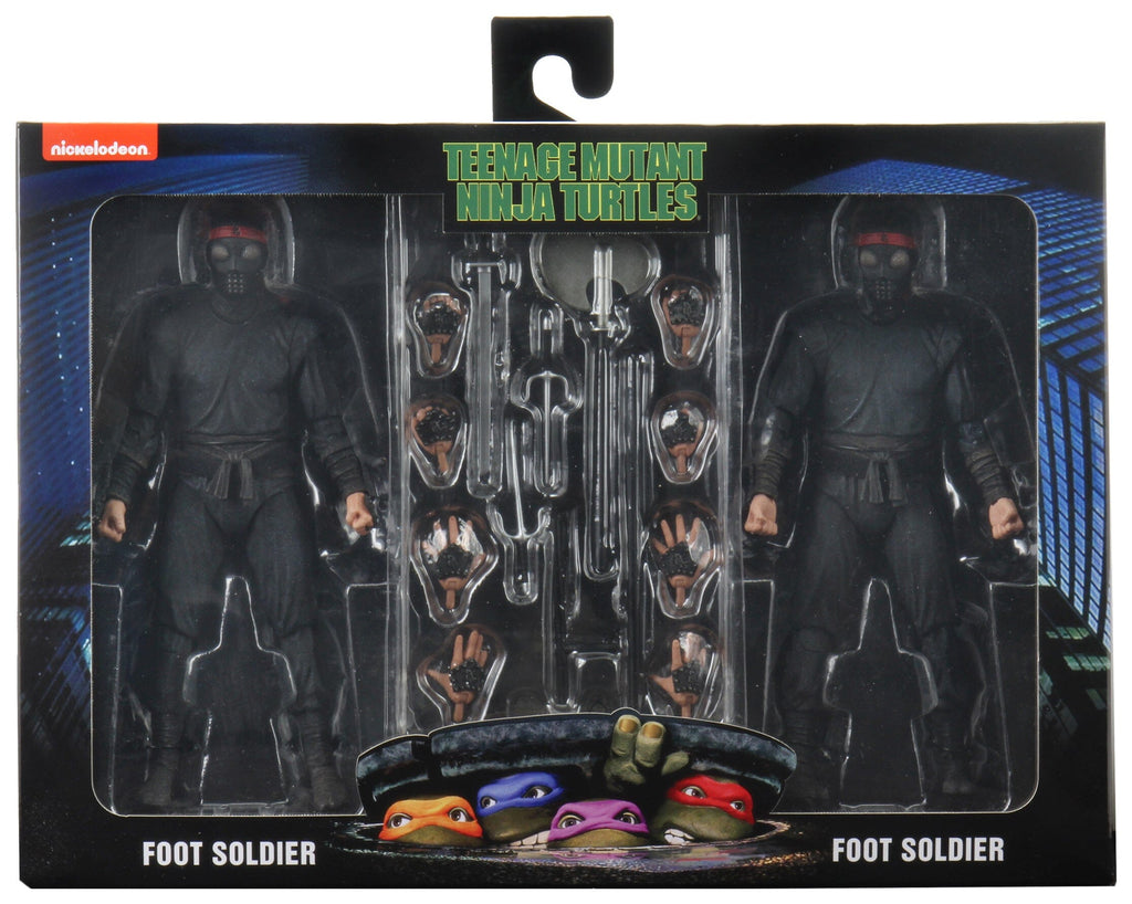 Neca Teenage Mutant Ninja Figure TMNT Foot Soldier 7 Inch Action Figure 2 Pack