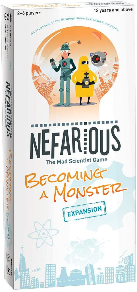 Nefarious The Mad Scientist Game Becoming a Monster Expansion