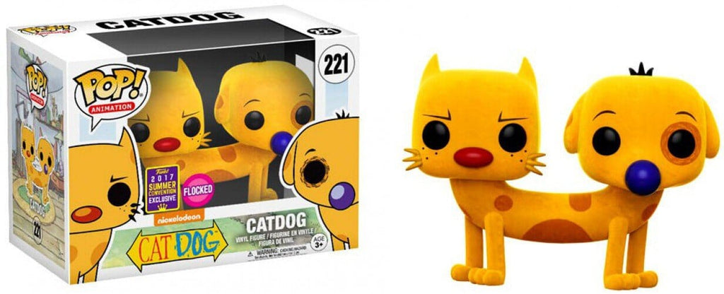 Nickelodeon Catdog Flocked Summer Convention Exclusive Funko Pop! #221