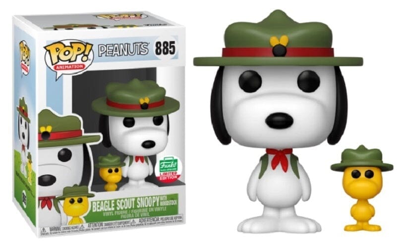 Peanuts Beagle Scout Snoopy With WoodStock Exclusive Funko Pop! #885