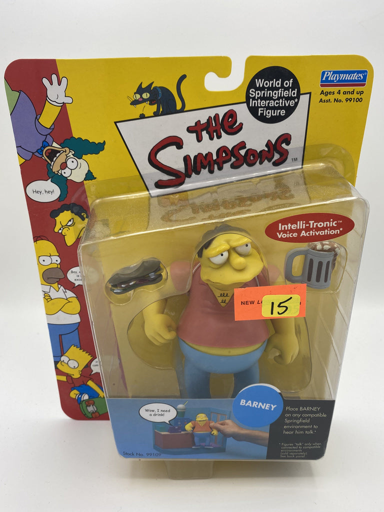 Playmates The Simpsons Barney Series #1 Action Figure