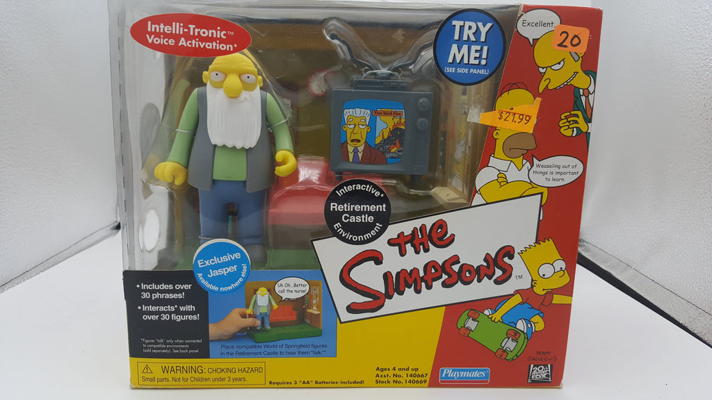 Playmates The Simpsons Environments Retirement Castle with Jasper Action Figure