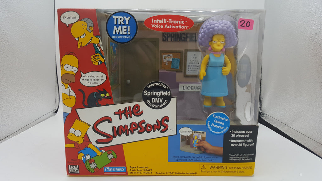 Playmates The Simpsons Environments Springfield DMV with Selma Action Figure playmates 