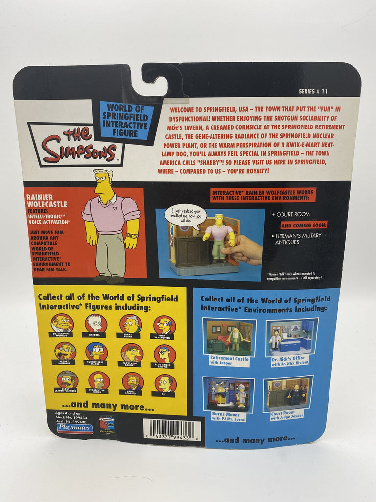 Playmates The Simpsons Rainer Wolfcastle Series #11 Action Figure playmates 