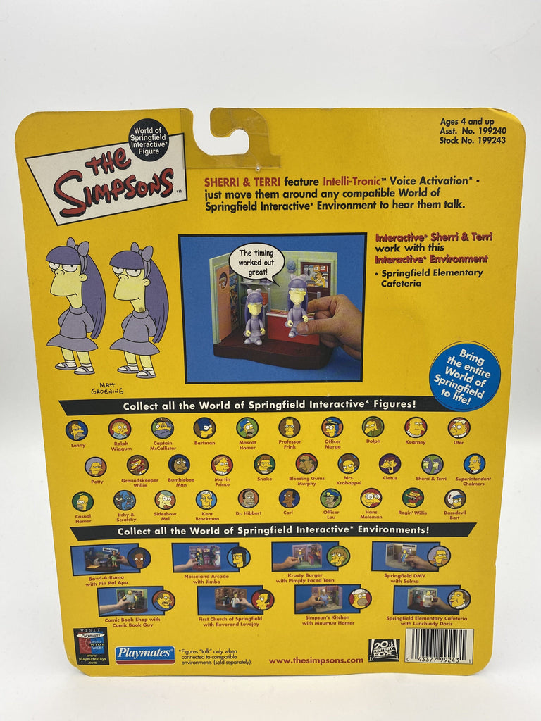 Playmates The Simpsons Sherri & Terri Series #8 Action Figure playmates 