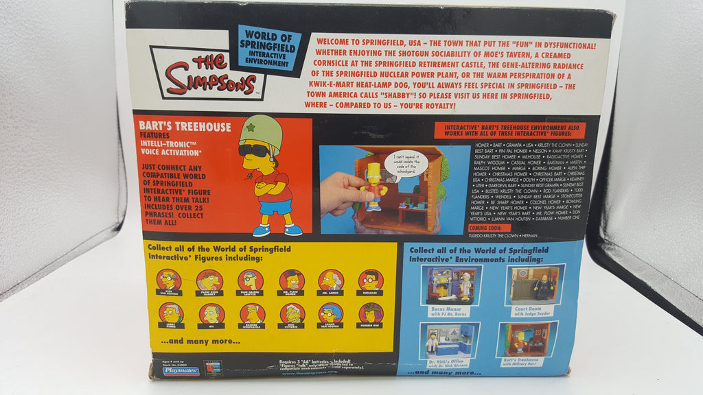 Playmates The Simpsons World of Springfield Bart's Treehouse with Military Bart Action Figure playmates 