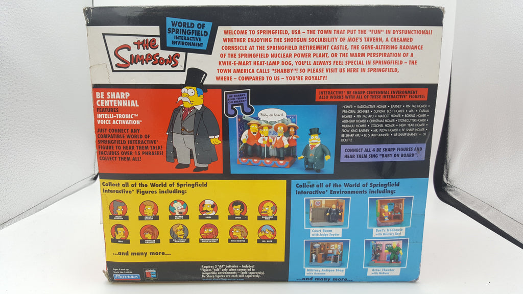 Playmates The Simpsons World of Springfield Be Sharp Centennial with Dr Dolittle Action Figure playmates 