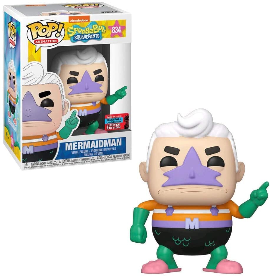 Spongebob Squarepants Mermaidman Fall Convention Exclusive Funko Pop! #834