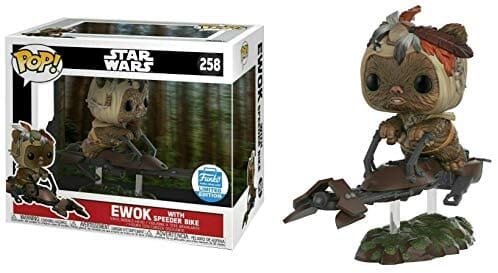 Star Wars Ewok with Speeder Bike Exclusive Funko Pop! #258