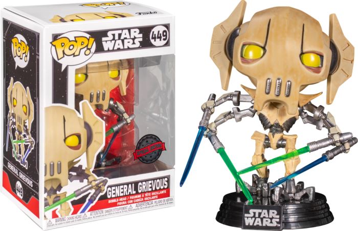 Star Wars General Grievous (Four Sabers) Exclusive Funko Pop! #449 (Special Edition Sticker)