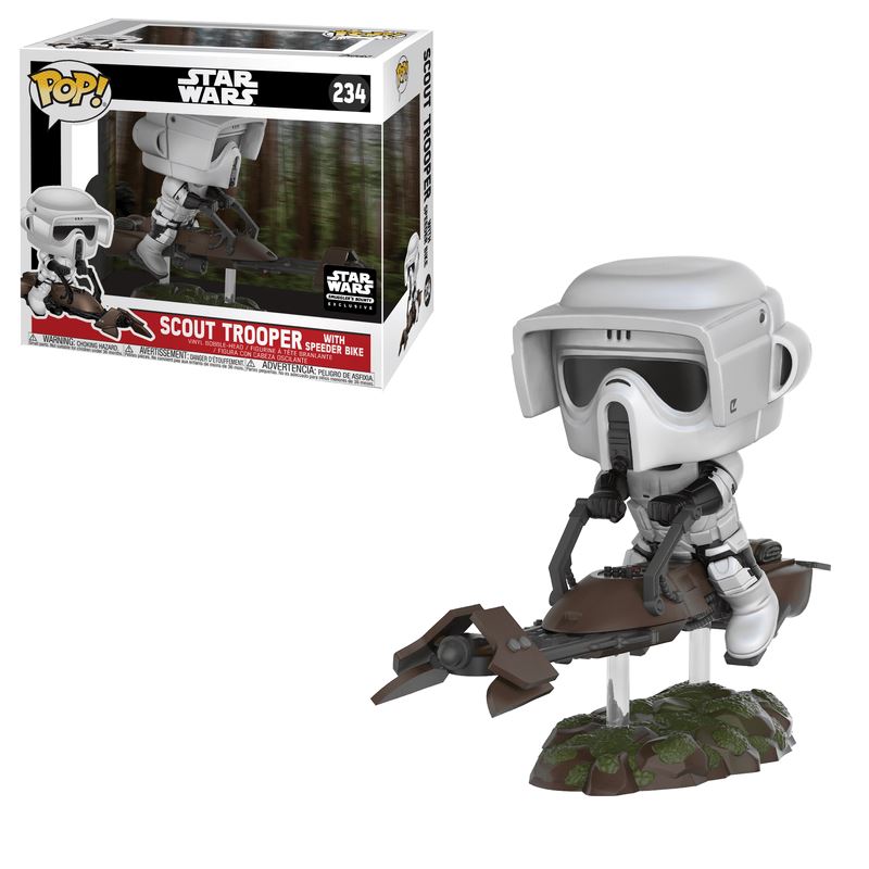 Star Wars Scout Trooper with Speeder Bike Exclusive Funko Pop! Ride #234