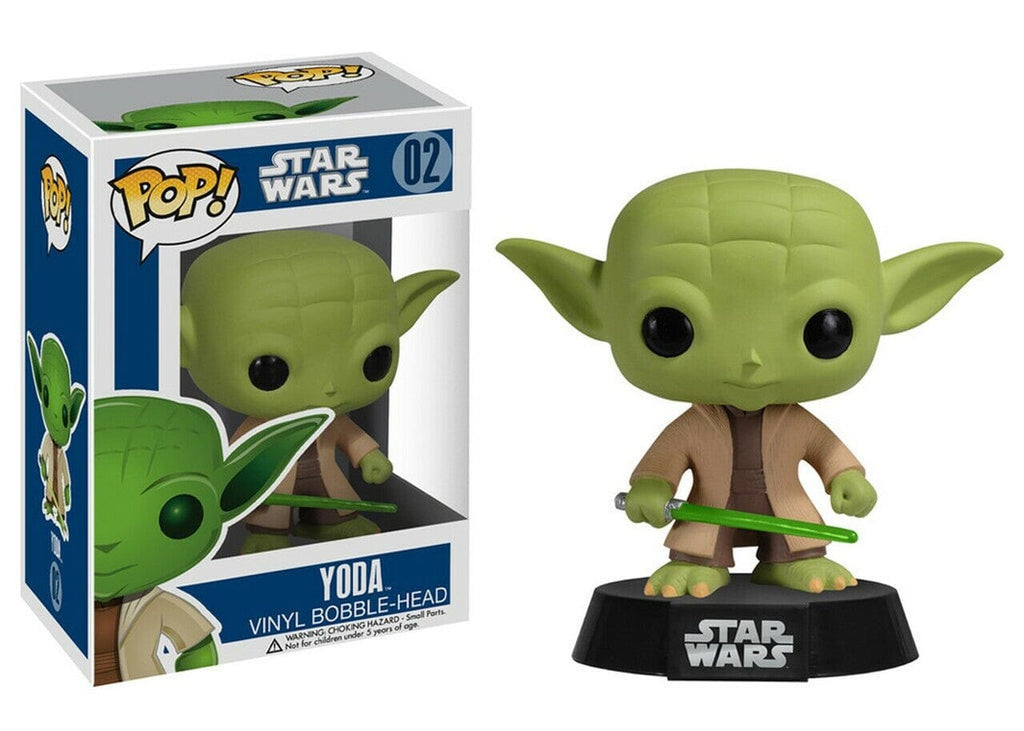 Star Wars Yoda Funko Pop! #02 (Blue Box - Large Font)