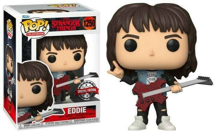 Stranger Things Eddie Munson (w/ Guitar) Exclusive Funko Pop! #1250