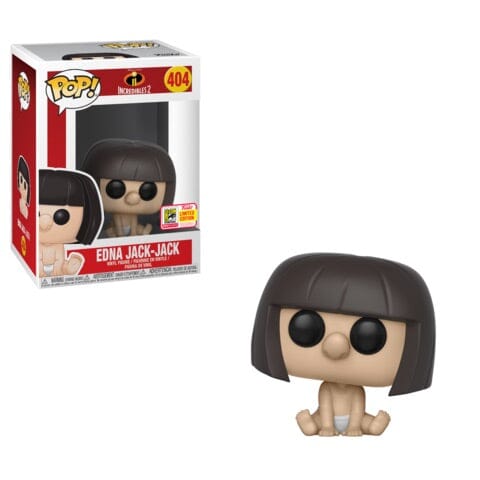 The Incredibles 2 Edna Jack-Jack SDCC (Official Sticker) Exclusive Funko Pop! #404