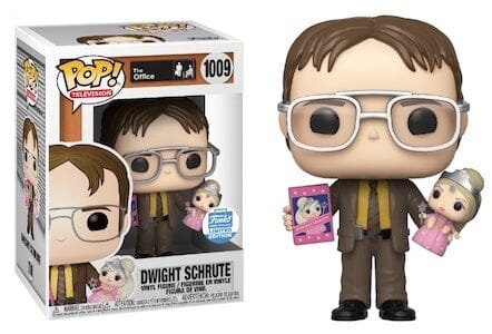 The Office Dwight Schrute Holding Doll Exclusive Funko Pop! #1009