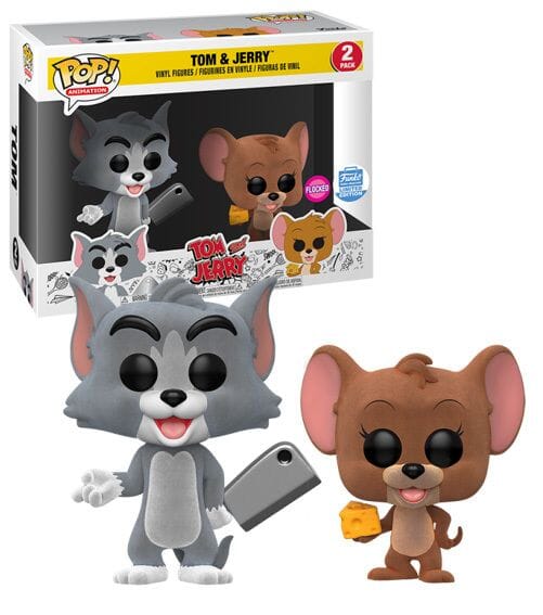 Tom and Jerry Flocked 2 Exclusive Pack Funko Pop!