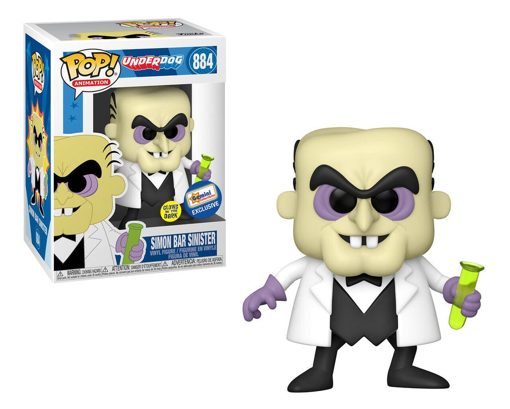 UnderDog Simon Bar Sinister Glow Gemni Exclusive Funko Pop! #884