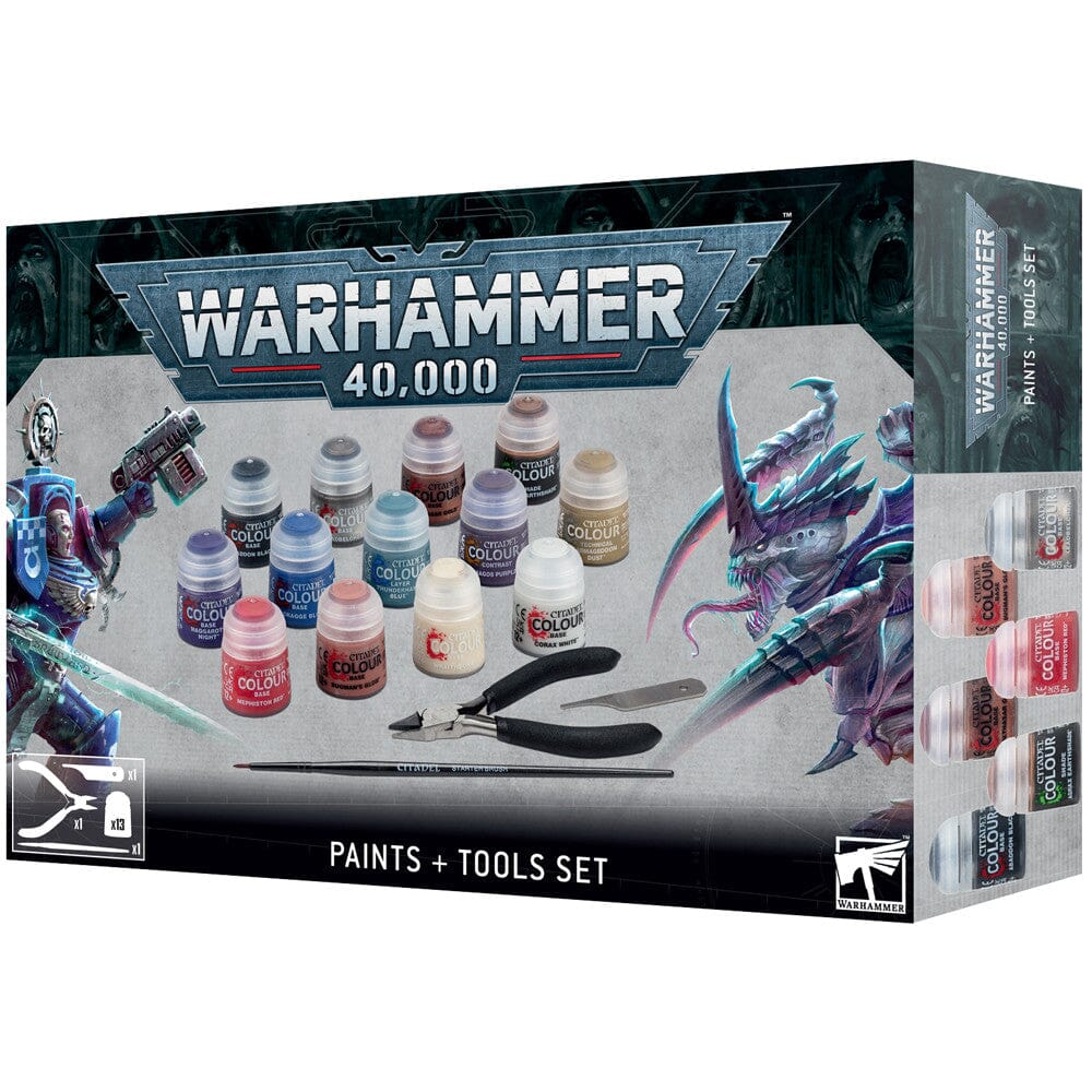 Warhammer 40K: Paints + Tools Set