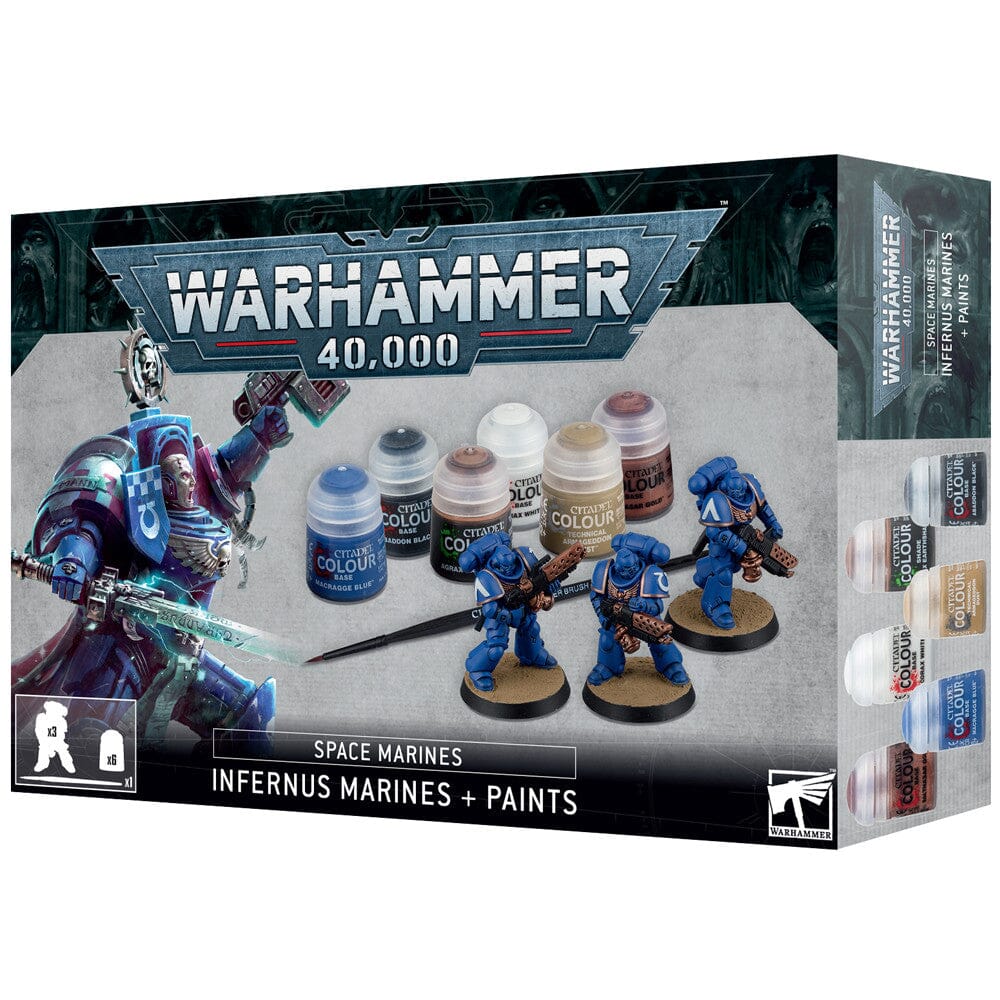 Warhammer 40K: Space Marines - Infernus Marines + Paints Set