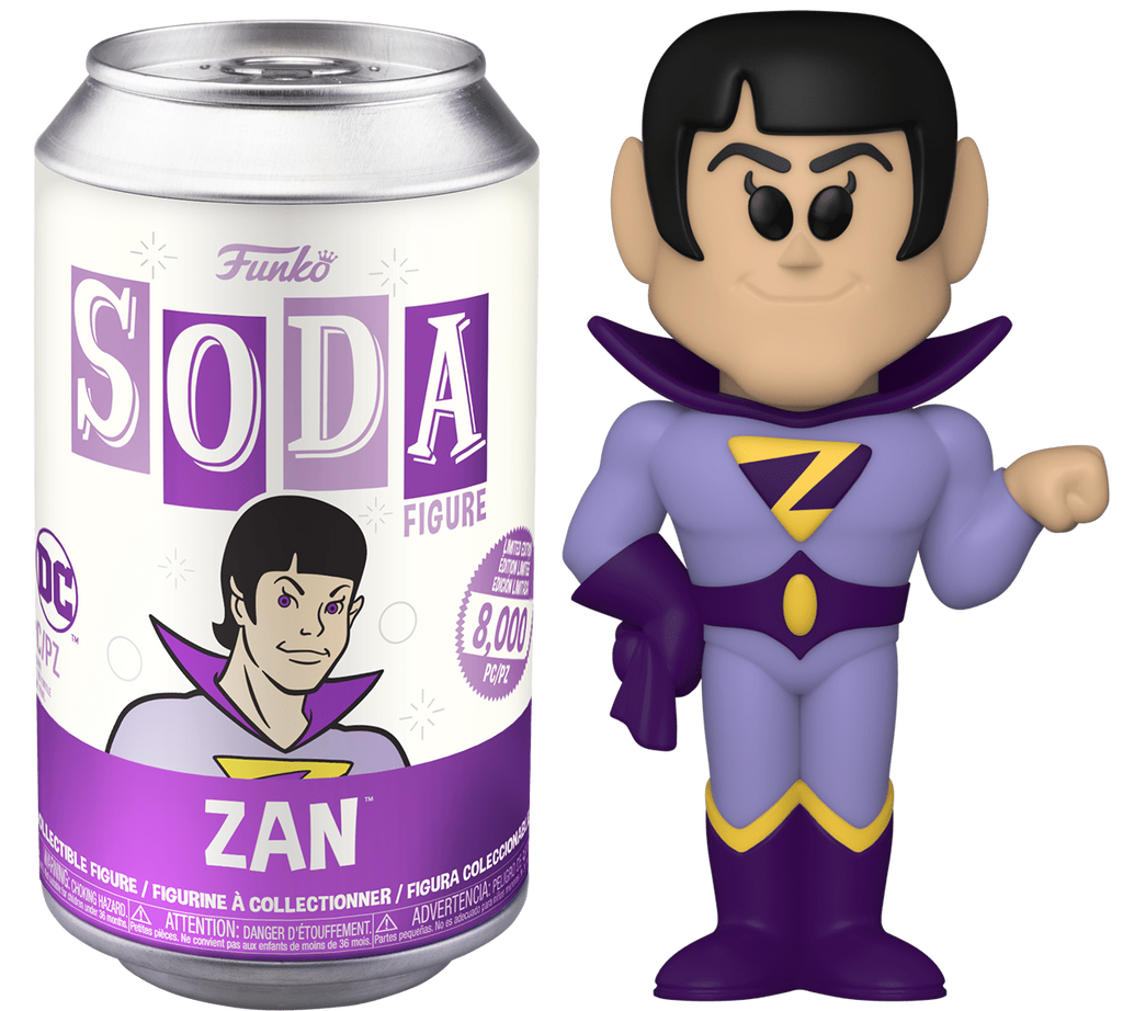 Wonder Twins Zan Funko Vinyl Soda (Opened Can)